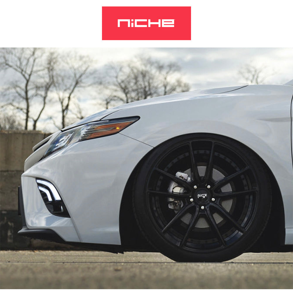 ホンダ シビック タイプR(Honda Civic Type-R)用 ニッチ DFS 19x8.5J ET 35 フロント&リア グロスブラック ホイール4本セット Niche DFS 19X8.5 5X120 72 BL +35 (送料無料)