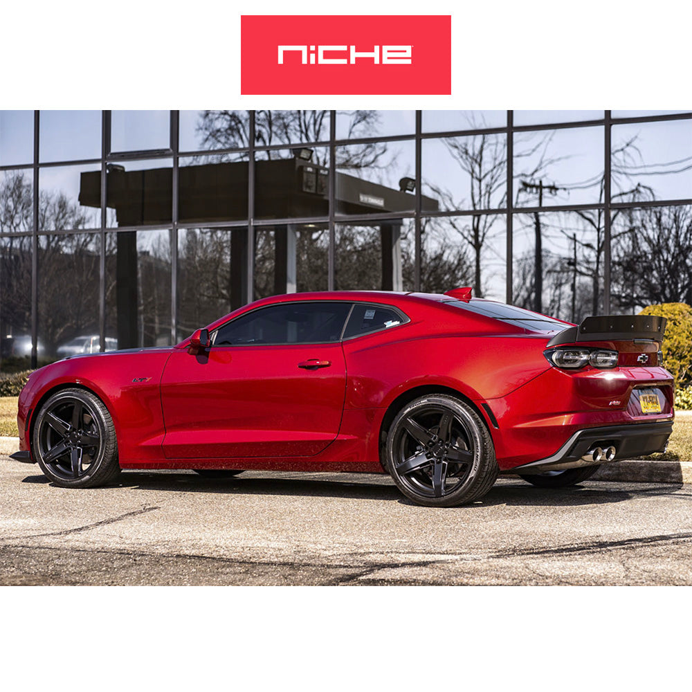 アウディ TTクーペ用 ニッチ テラモ 20x9J ET 38 フロント、リア マットブラック ホイール4本セット Niche TERAMO 20X9 5X112 66 BD +38 (消費税、送料込み)