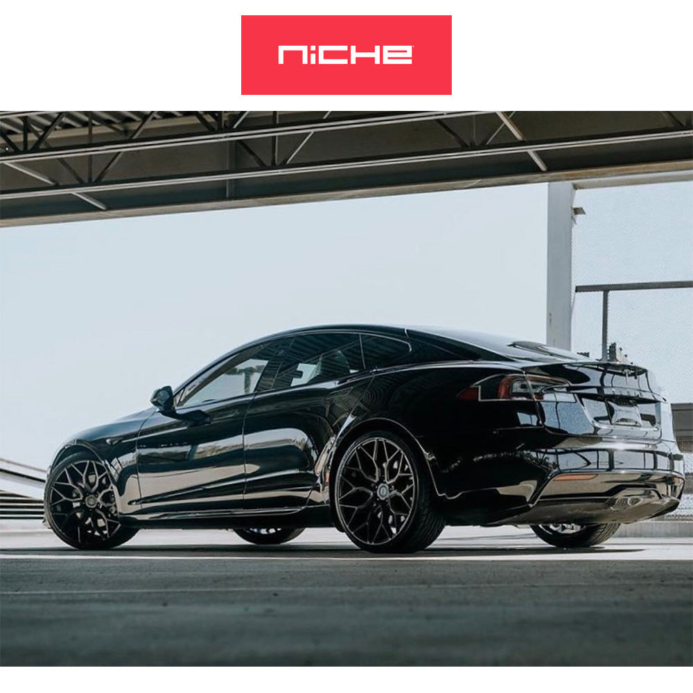 トヨタ GR スープラ用 ニッチ マザンティ 20x9J ET 27 フロント、20x10.5 ET 40 リア マットブラック ホイール4本セット (消費税、送料込み)