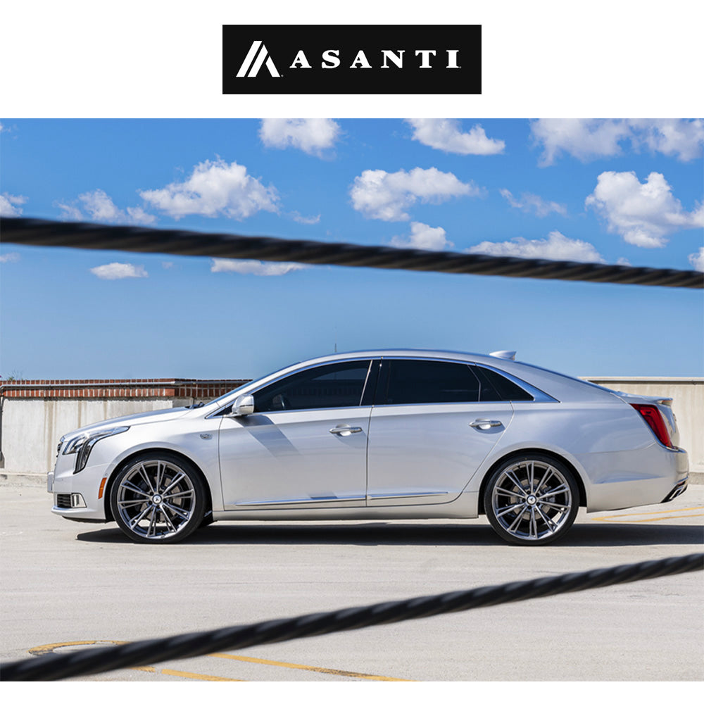 テスラモデル3用 アサンティ コロナ 20x9J ET 35 フロント、リア チタニウムブラッシュド フロー成形アルミニウムホイール4本セット Asanti CORONA 20X9 5X4.5 72 +35 TITAN-BRUSH (消費税、送料込み)