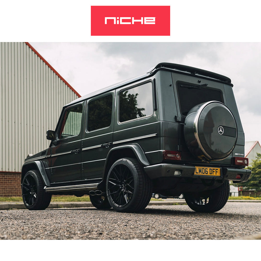 テスラモデル3用 ニッチ ガマ 20x9J ET 35 フロント、リア マットブラックホイール4本セット (消費税、送料込み)