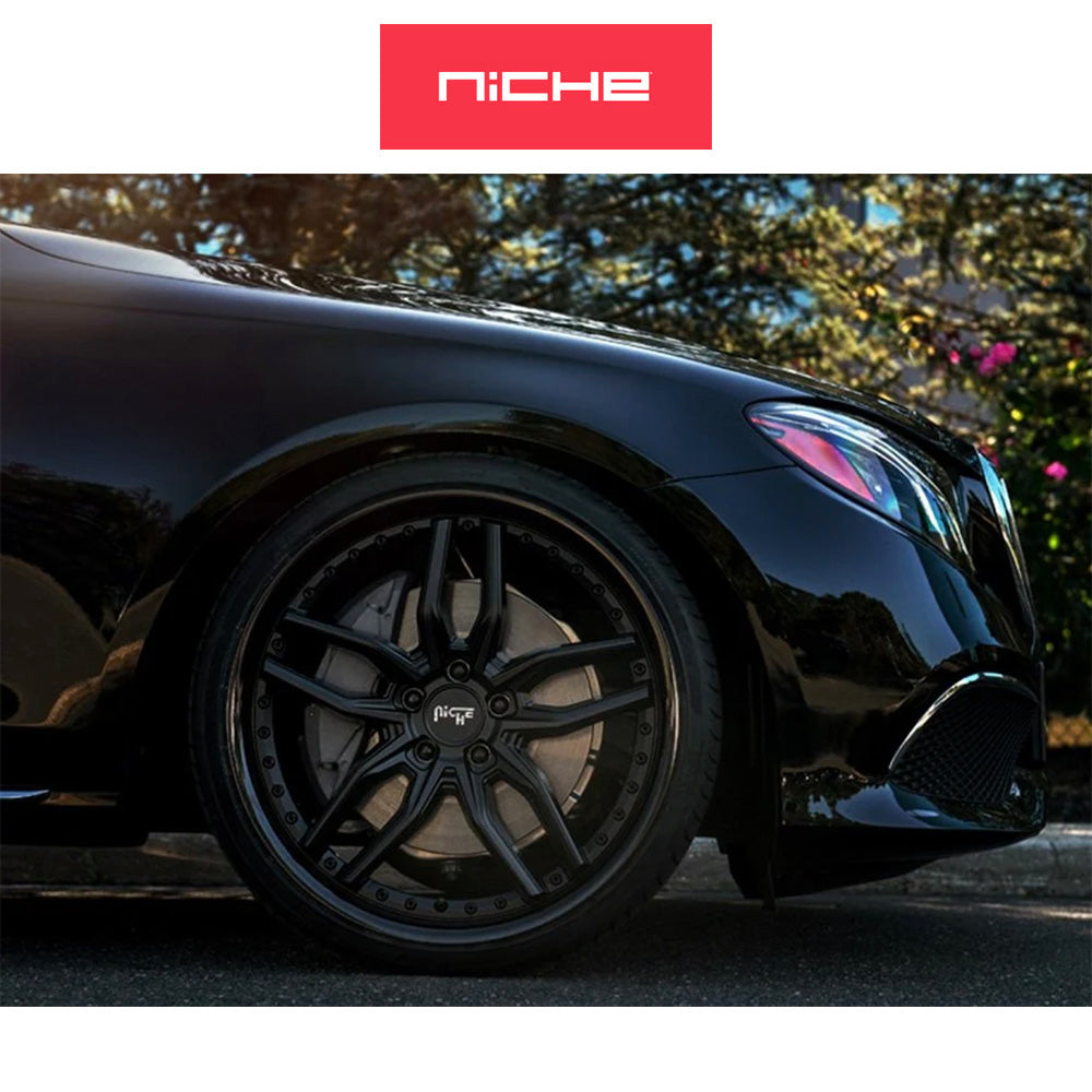 ホンダ シビック タイプR(Honda Civic Type-R)用 ニッチ メソッド 20x9J ET 35 フロント&リア グロスブラック マットブラック ホイール4本セット Niche METHOS 20X9 5X120 72 BLD +35 (消費税、送料込み)
