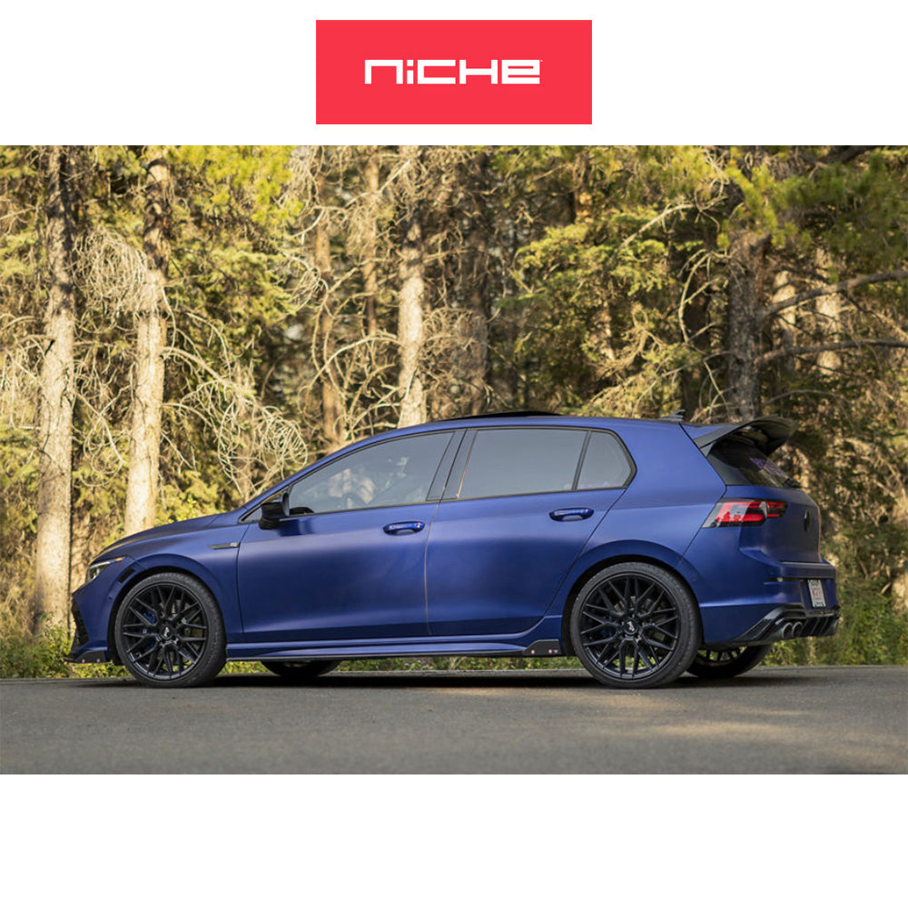 アウディS4用 ニッチ ガマ 20x9J ET 38 フロント、リア マットブラックホイール4本セット Niche GAMMA 20X9 5X112 66.56 BD 38MM (消費税、送料込み)