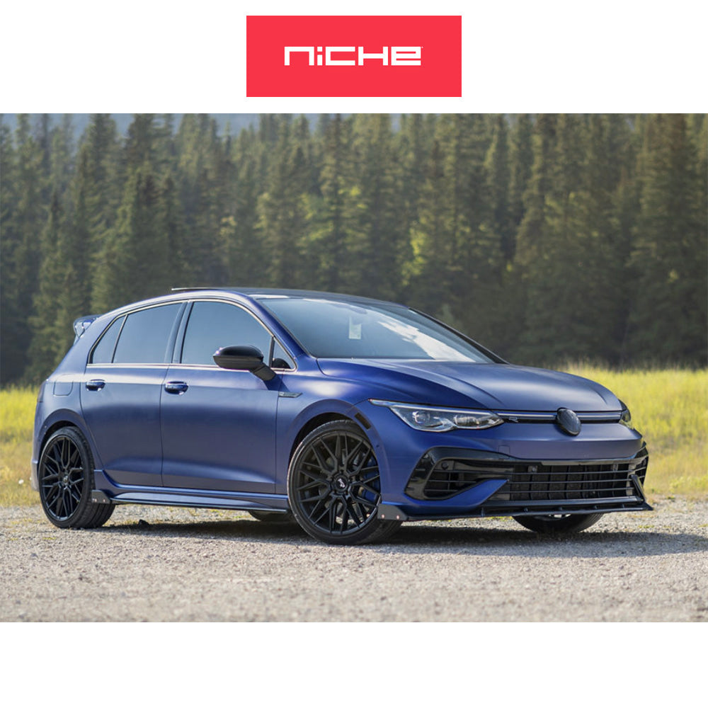 アウディS4用 ニッチ ガマ 19x8.5J ET 35 フロント&リア グロス(艶あり)ブラックホイール4本セット Niche GAMMA 19X8.5 5X112 66.56 BL 35MM (消費税、送料込み)