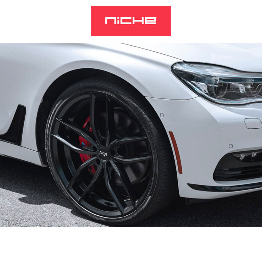 ホンダ シビック タイプR(Honda Civic Type-R)用 ニッチ ヴォッソ 19x8.5J ET 35 フロント&リア マットブラックホイール4本セット Niche VOSSO 19X8.5 5X120 72 BD 35MM (送料無料)
