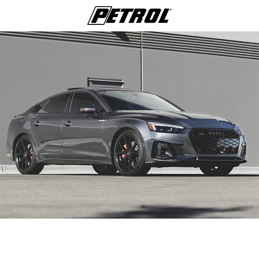 テスラモデル3用 ペトロール P1E 19x8J ET 40 フロント、リア グロスブラック ホイール4本セット Petrol P1E 19X8 5X4.5 72 +40 G-BLK (消費税、送料込み)