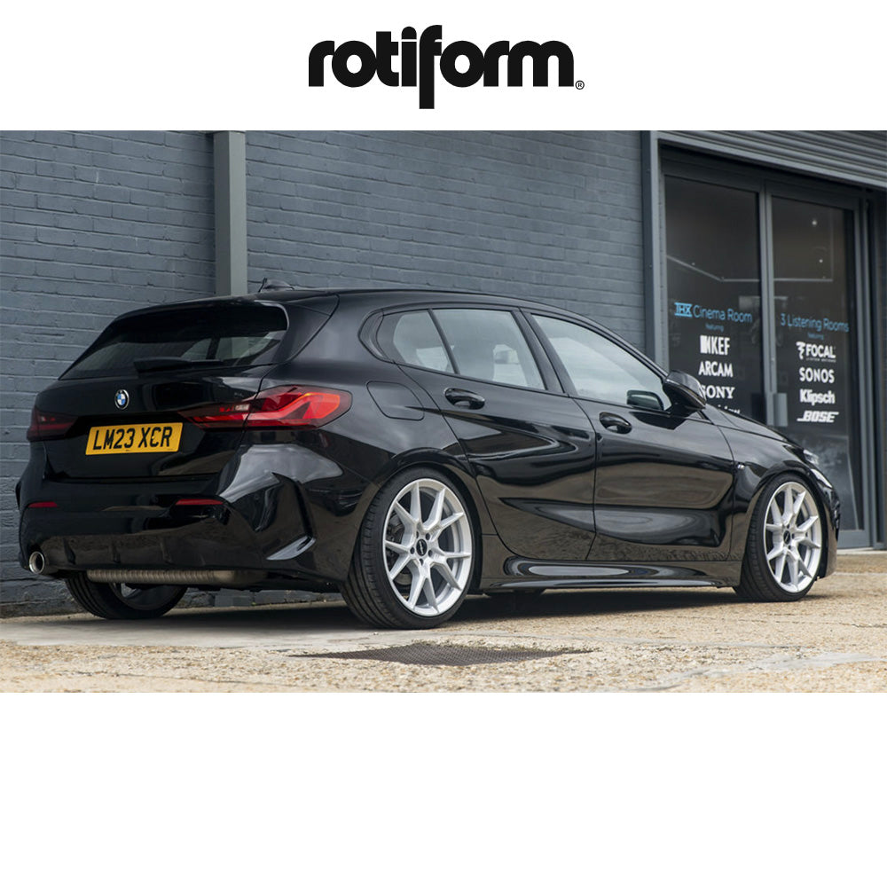 アウディ A4用ロティフォーム KPR 19x8.5J ET 45 フロント、リア シルバー ホイール4本セット Rotiform KPR 19X8.5 5X112 66 +45 SILVER (消費税、送料込み)