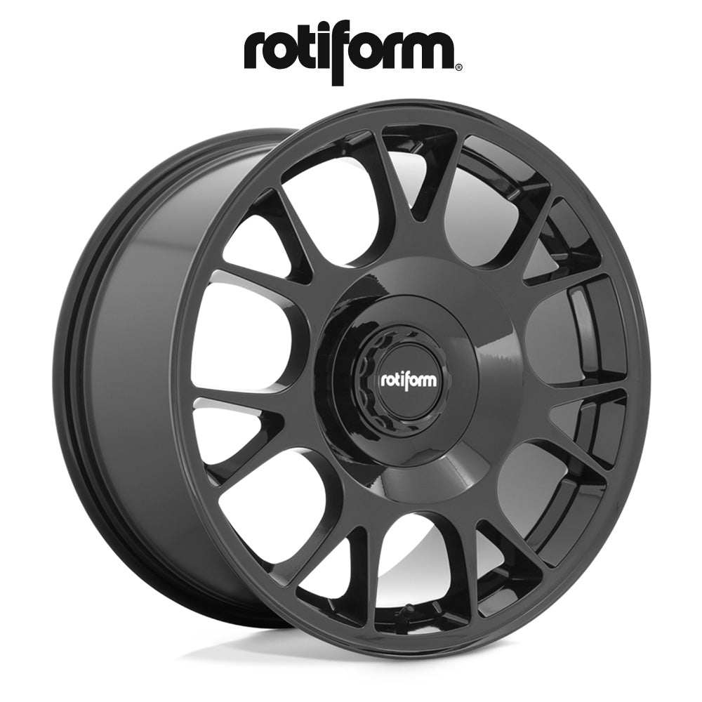 テスラ モデル3 (TESLA Model 3)用 ロティフォーム TUF-R 19x9.5J グロスブラック ホイール4本セット Rotiform TUF-R R187 19X9.5 5X112/4.5 G-BLK 38MM (送料無料)