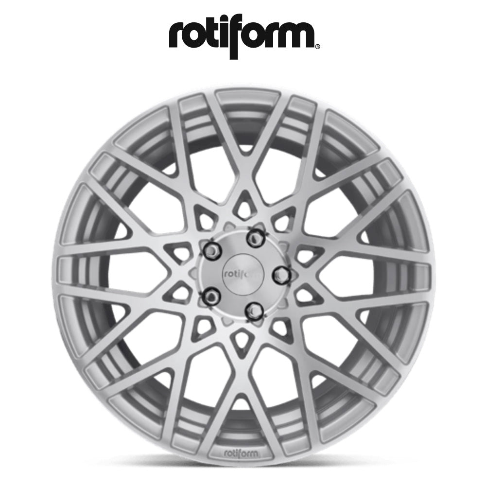 テスラ モデル3 (TESLA Model 3)用 ロティフォーム BLQ 19x8.5J グロスシルバーマシンド ホイール4本セット Rotiform BLQ R110 19X8.5 5X4.5 GL-SLVR-MACH 38MM (送料無料)