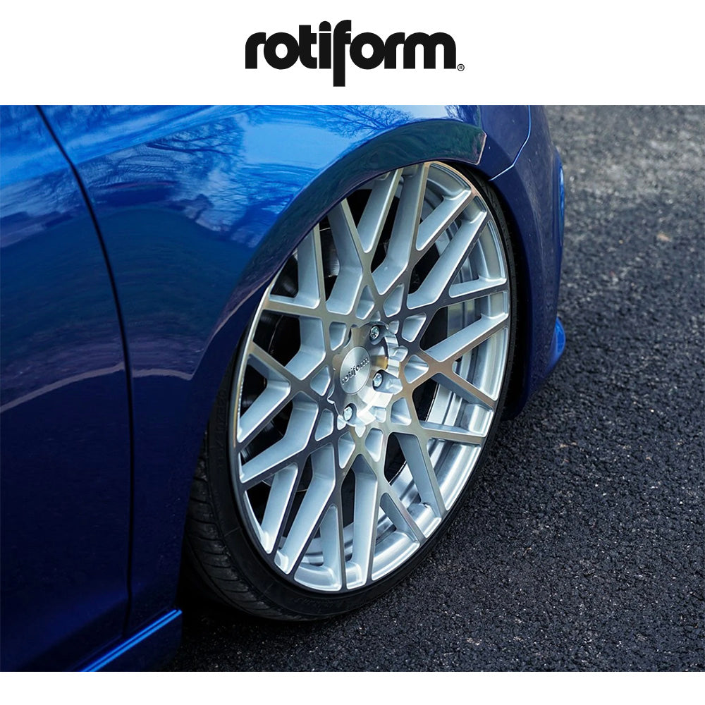 テスラ モデル3 (TESLA Model 3)用 ロティフォーム BLQ 19x8.5J グロスシルバーマシンド ホイール4本セット Rotiform BLQ R110 19X8.5 5X4.5 GL-SLVR-MACH 38MM (送料無料)