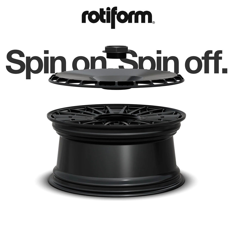 マツダ ロードスター(Mazda MX-5 Miata)用 ロティフォーム エアロディスク(グロスホワイト)付き LAS-R 18x8.5J ET 35 フロント&リア マットブラック ホイール4本セット Rotiform 18X8.5 LAS-R 4X100 4X108 BD 35 70 (消費税、送料込み)