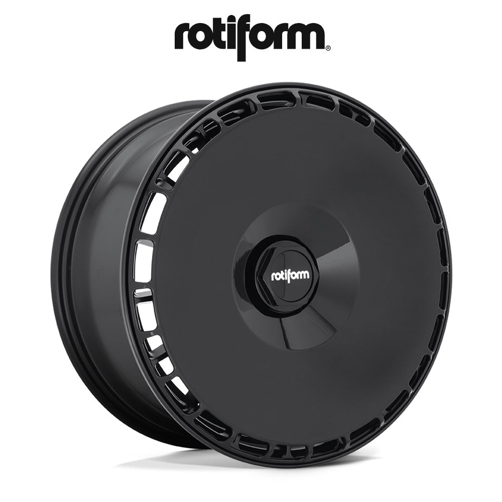 スバルWRX S4(Subaru WRX)用 ロティフォーム エアロディスク(グロスブラック)付き LAS-R 19x8.5J ET 35 フロント&リア マットブラック ホイール4本セット Rotiform LAS-R 19X8.5 5X100/112 66.6 BD 35MM (消費税、送料込み)
