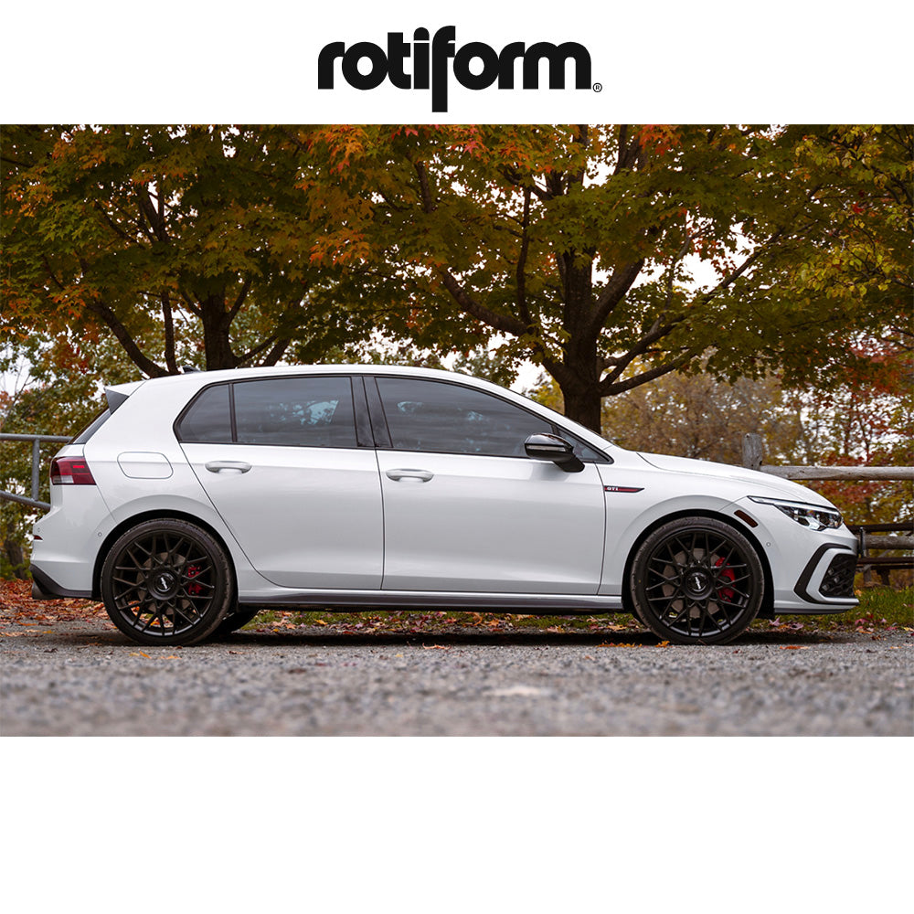 アウディ TTクーペ用 ロティフォーム BLQ-C 19x8.5J ET 35 フロント、リア マットブラック ホイール4本セット Rotiform BLQ-C 19X8.5 5X112 66.56 BD 35MM (消費税、送料込み)