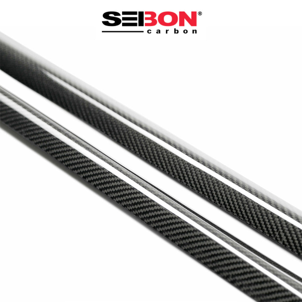 2009-2024年式日産 GT-R用 セイボンカーボン カーボンファイバー製ドアシルトリム Carbon Fiber Door Sill Trim For 2009-2024 Nissan GT-R (送料無料)