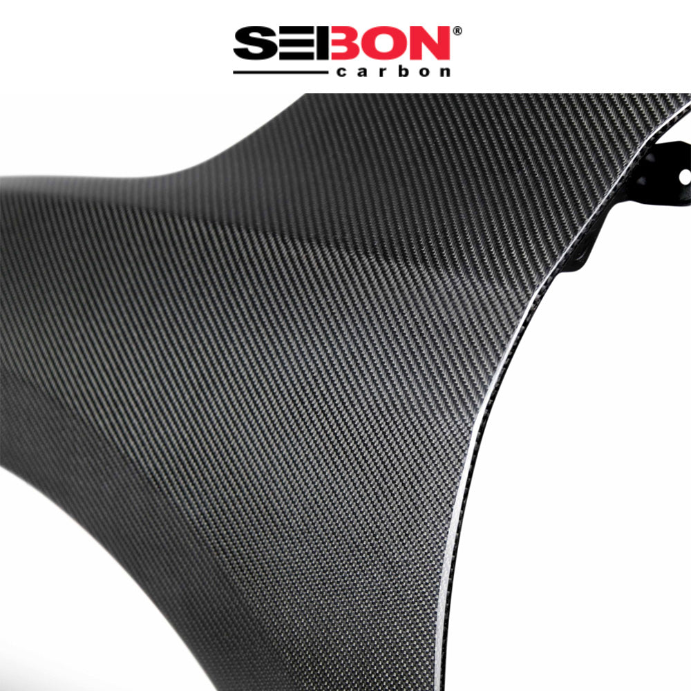 2016-2021年式 ホンダ シビック用 セイボンカーボン 純正スタイル カーボンファイバー製フェンダーセット Seibon Carbon OE-Style Carbon Fiber Fenders For 2016-2021 Honda Civic 4DR/HB (消費税、送料込み)