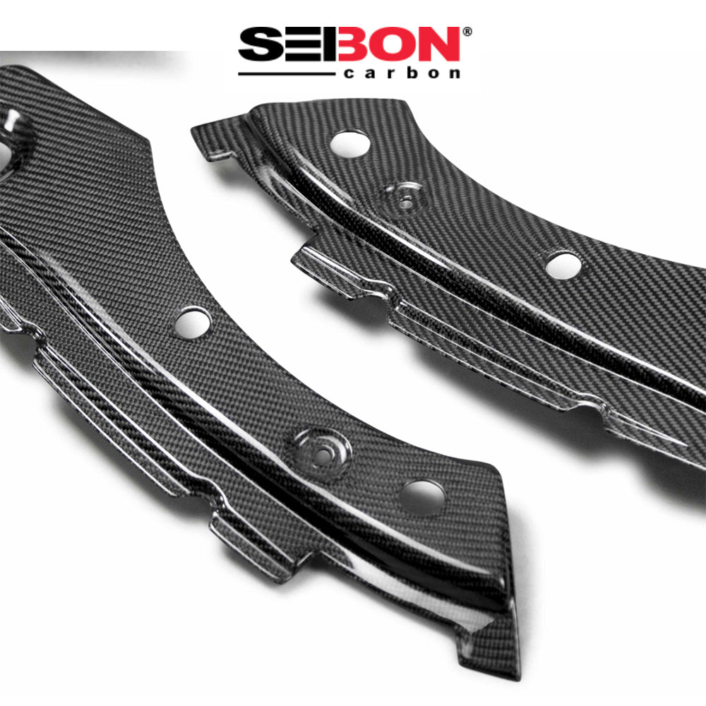 2017-2021年式 ホンダ シビック タイプR用 セイボンカーボン カーボンファイバー エンジンルームフェンダーカバー Carbon Fiber Under Hood Inner Wing Trim For 2017-2021 Honda Civic Type R (送料無料)