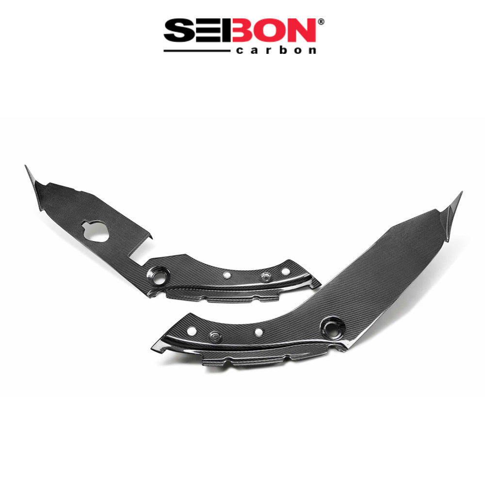 2017-2021年式 ホンダ シビック タイプR用 セイボンカーボン カーボンファイバー エンジンルームフェンダーカバー Carbon Fiber Under Hood Inner Wing Trim For 2017-2021 Honda Civic Type R (送料無料)