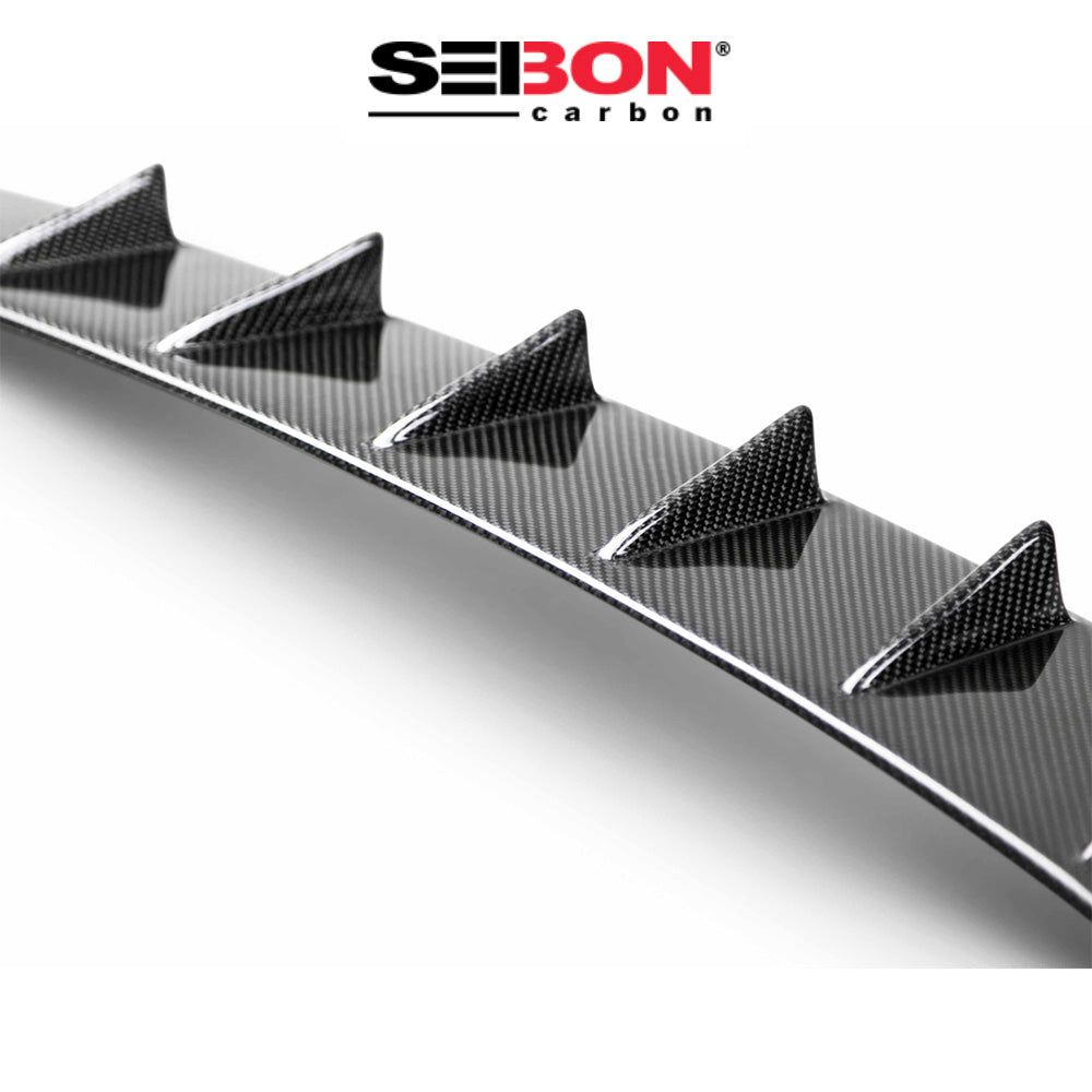 2016-2021年式 ホンダ シビック タイプR用 セイボンカーボン カーボンファイバー ルーフフィンスポイラー Seibon Carbon Roof Fin Spoiler For 2016-2021 Honda Civic 4 Dr (送料無料)