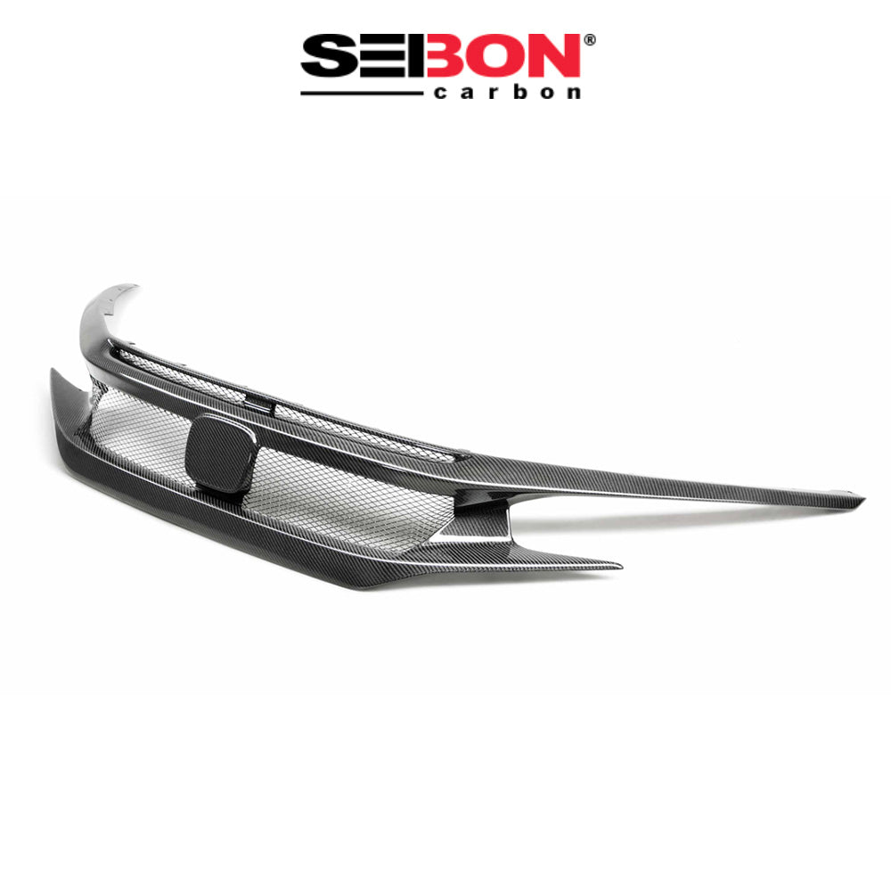2017-2021年式 ホンダ シビック タイプR用 セイボンカーボン カーボンファイバー フロントグリル Seibon Carbon CV-Style Carbon Fiber Front Grille For 2017-2021 Honda Civic Type R (送料無料)