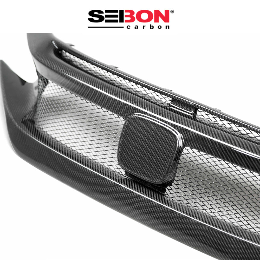 2017-2021年式 ホンダ シビック タイプR用 セイボンカーボン カーボンファイバー フロントグリル Seibon Carbon CV-Style Carbon Fiber Front Grille For 2017-2021 Honda Civic Type R (送料無料)
