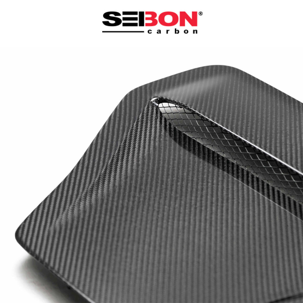 2017-2021年式 ホンダ シビック タイプR用 セイボンカーボン 純正スタイル カーボンファイバー製ボンネットスクープ Seibon Carbon OEM-Style Carbon Fiber Hood Scoop For 2017-2021 Honda Civic Type R (消費税、送料込み)