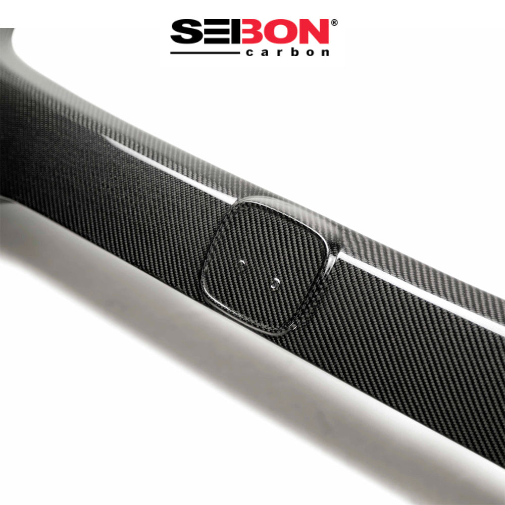 2017-2021年式 ホンダ シビック タイプR用 セイボンカーボン カーボンファイバー リアライセンストリム Seibon Carbon Carbon Fiber Rear License Trim For 2017-2021 Honda Civic Type R (送料無料)
