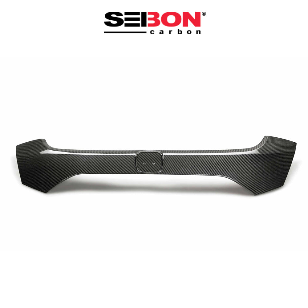 2017-2021年式 ホンダ シビック タイプR用 セイボンカーボン カーボンファイバー リアライセンストリム Seibon Carbon Carbon Fiber Rear License Trim For 2017-2021 Honda Civic Type R (送料無料)