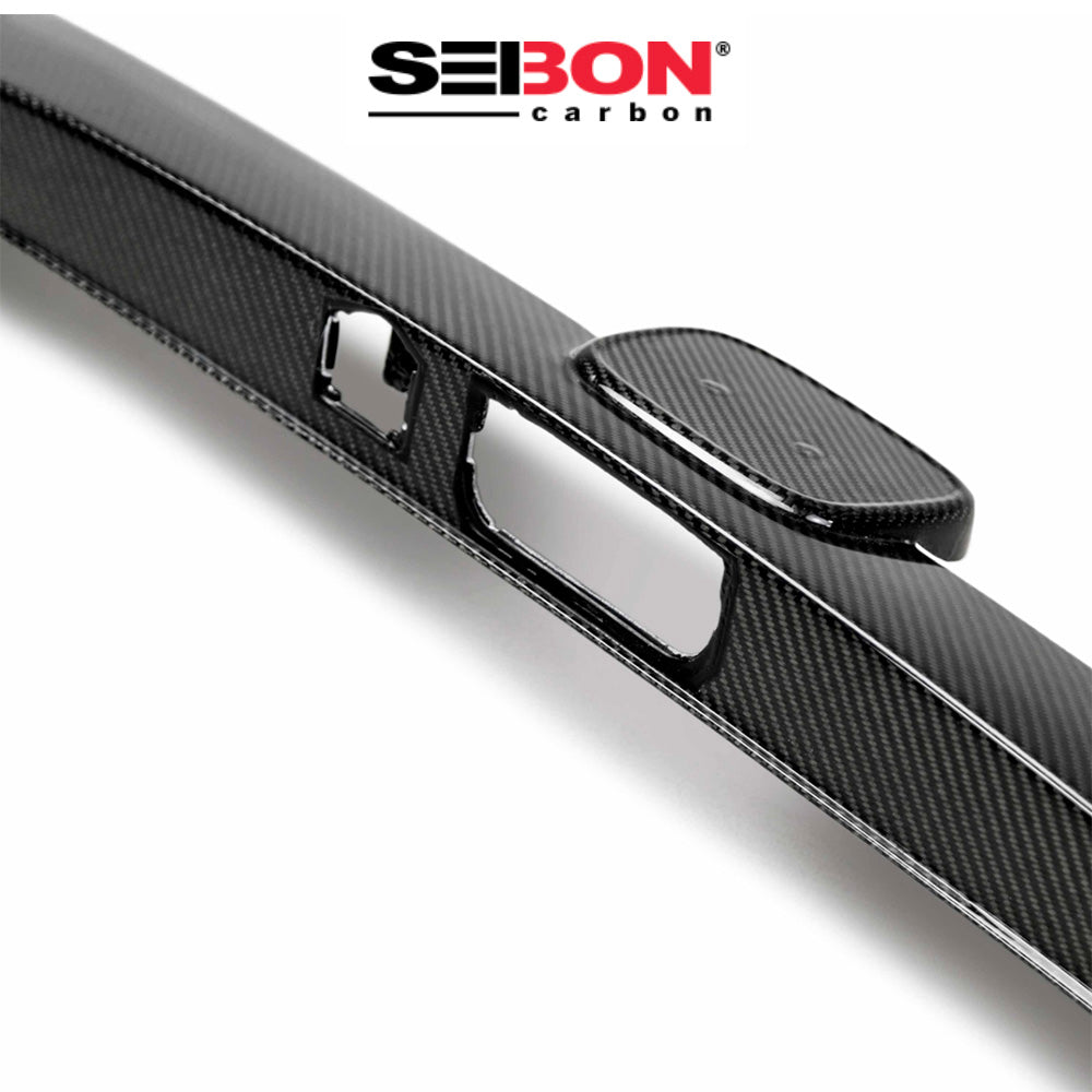2017-2021年式 ホンダ シビック タイプR用 セイボンカーボン カーボンファイバー トランクガーニッシュ Seibon Carbon Carbon Fiber Trunk Garnish For 2016-2021 Honda Civic 4DR (送料無料)