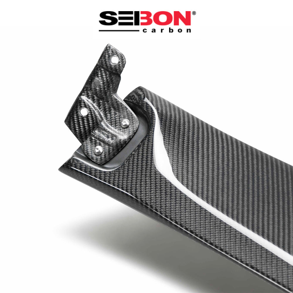 2017-2021年式 ホンダ シビック タイプR 用 セイボンカーボン カーボンファイバー テールゲイトミドルスポイラー Seibon Carbon Carbon Fiber Tailgate Middle Spoiler For 2017-2021 Honda Civic Type R (送料無料)