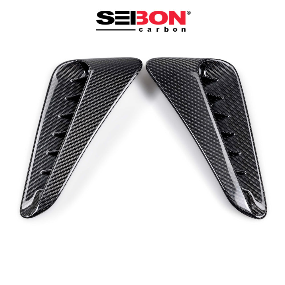 2023-2025年式トヨタ GRカローラ用 セイボンカーボン ドライカーボンファイバー製フェンダーベントセット Seibon Carbon Dry Carbon Fender Vents For 2023-2025 Toyota GR Corolla - Gloss (消費税、送料込み)