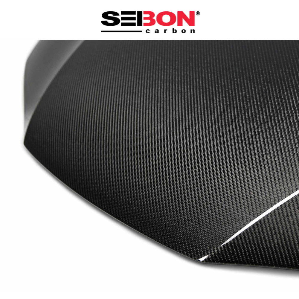 2014-2015年式 ホンダ シビック クーペ用 セイボンカーボン 純正スタイル カーボンファイバー製ボンネット Seibon Carbon OEM-Style Carbon Fiber Hood For 2014-2015 Honda Civic 2DR (消費税、送料込み)