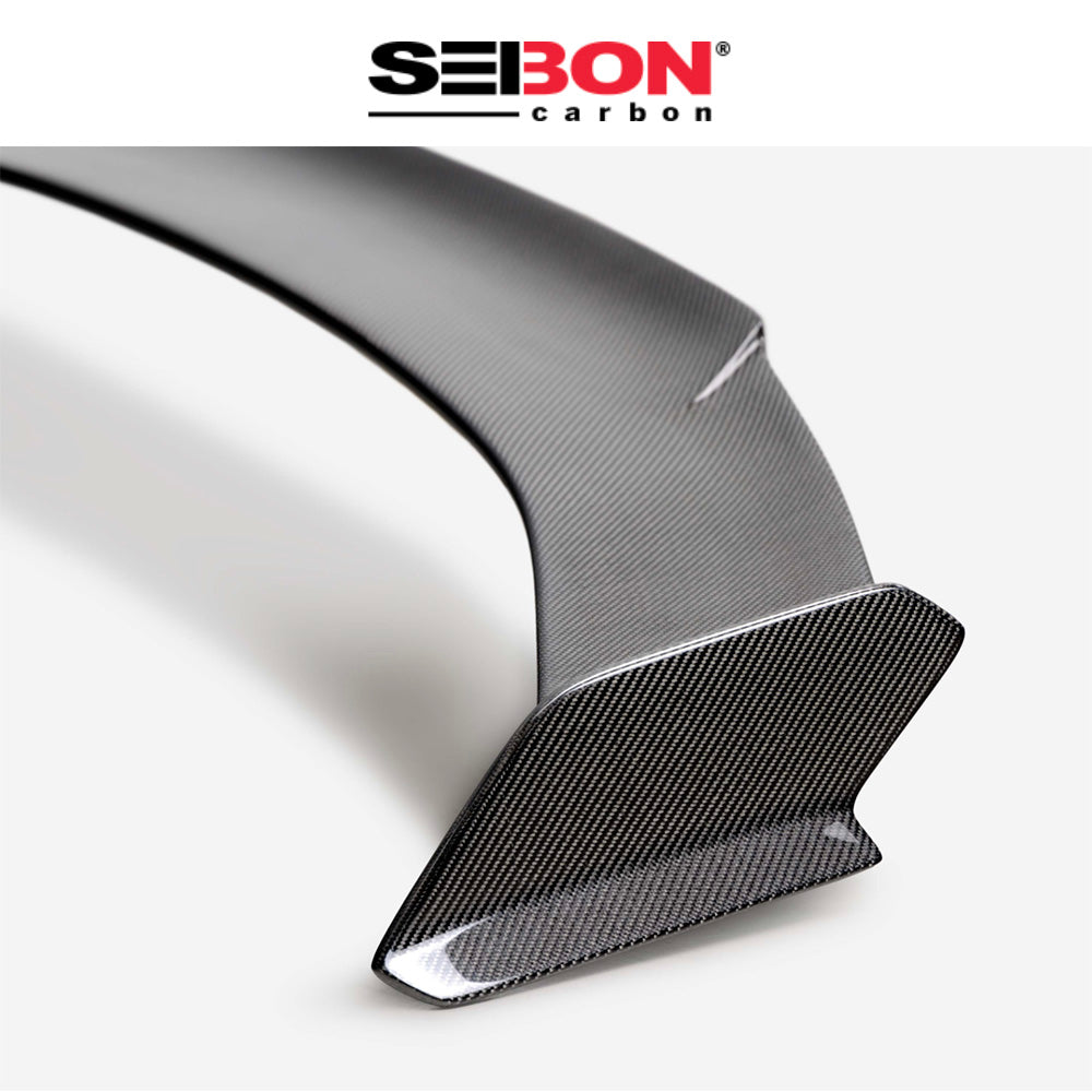 2023-2025年式 ホンダ シビック タイプR用 セイボンカーボン MBスタイル カーボンファイバーリアスポイラー MB-Style Carbon Fiber Rear Spoiler For 2023-2025 Honda Civic Type R (送料無料)