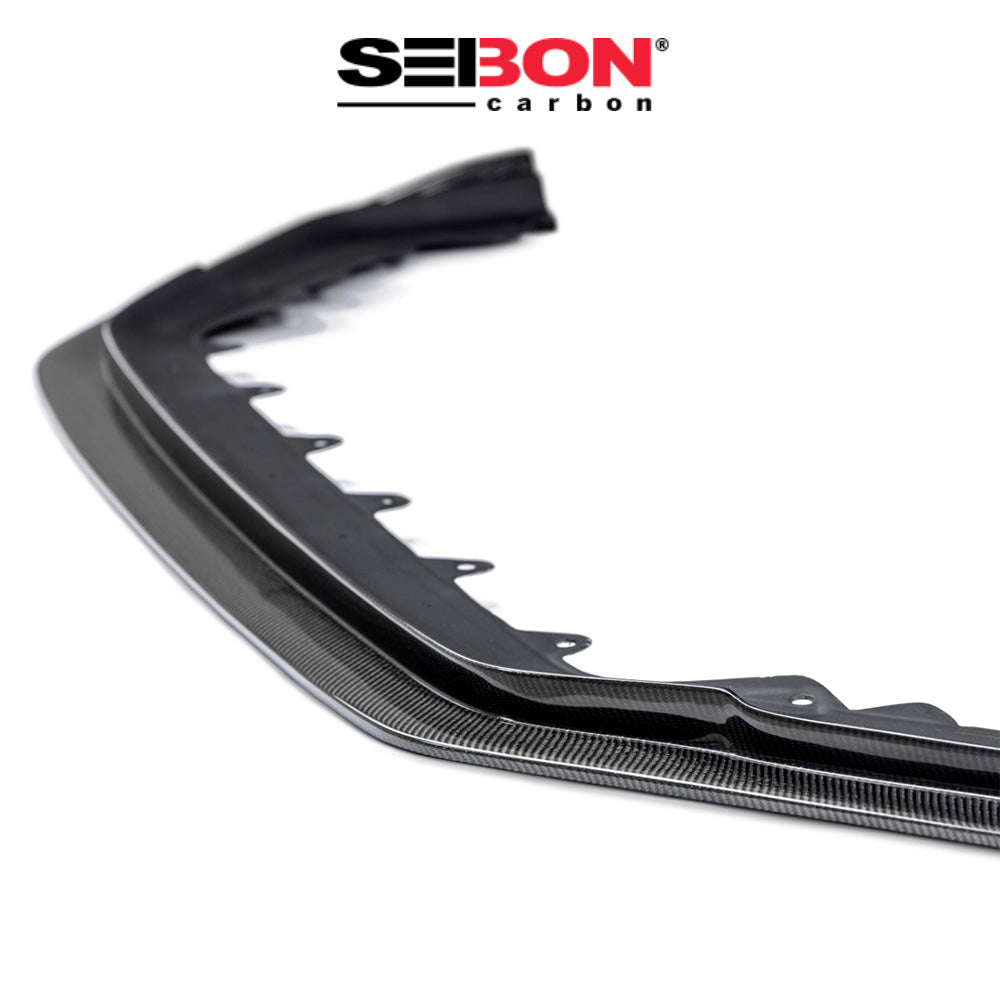 2023-2025年式 ホンダ シビック タイプR用 セイボンカーボン TAスタイルカーボンファイバーフロントリップ TA-Style Carbon Fiber Front Lip For 2023-2025 Honda Civic Type R (送料無料)