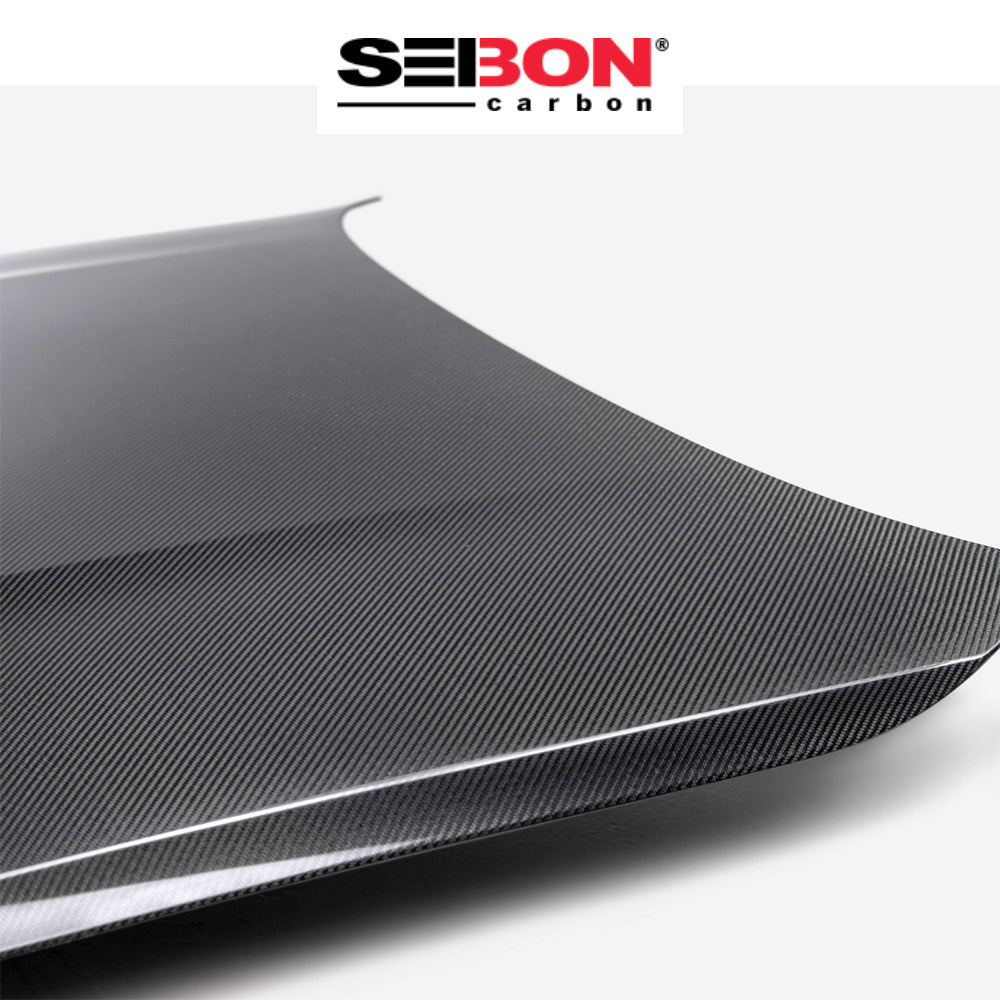 2021-2025年式BMW M3セダン用 セイボンカーボン 純正スタイルのカーボンファイバー製ボンネット Seibon Carbon OEM-Style Carbon Fiber Hood For 2021-2025 BMW G80 M3 / G82 M4 / G83 M4 (送料無料)