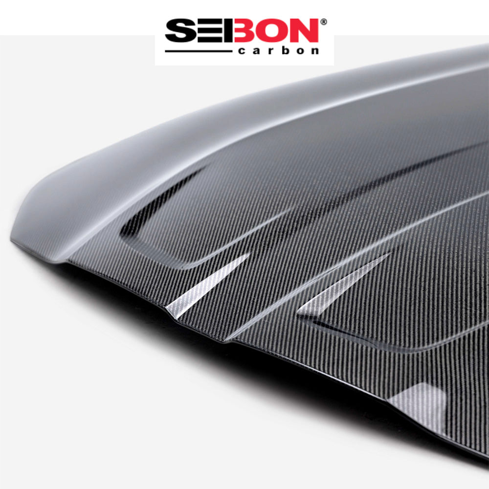 2021-2025年式BMW M3セダン用 セイボンカーボン 純正スタイルのカーボンファイバー製ボンネット Seibon Carbon OEM-Style Carbon Fiber Hood For 2021-2025 BMW G80 M3 / G82 M4 / G83 M4 (送料無料)