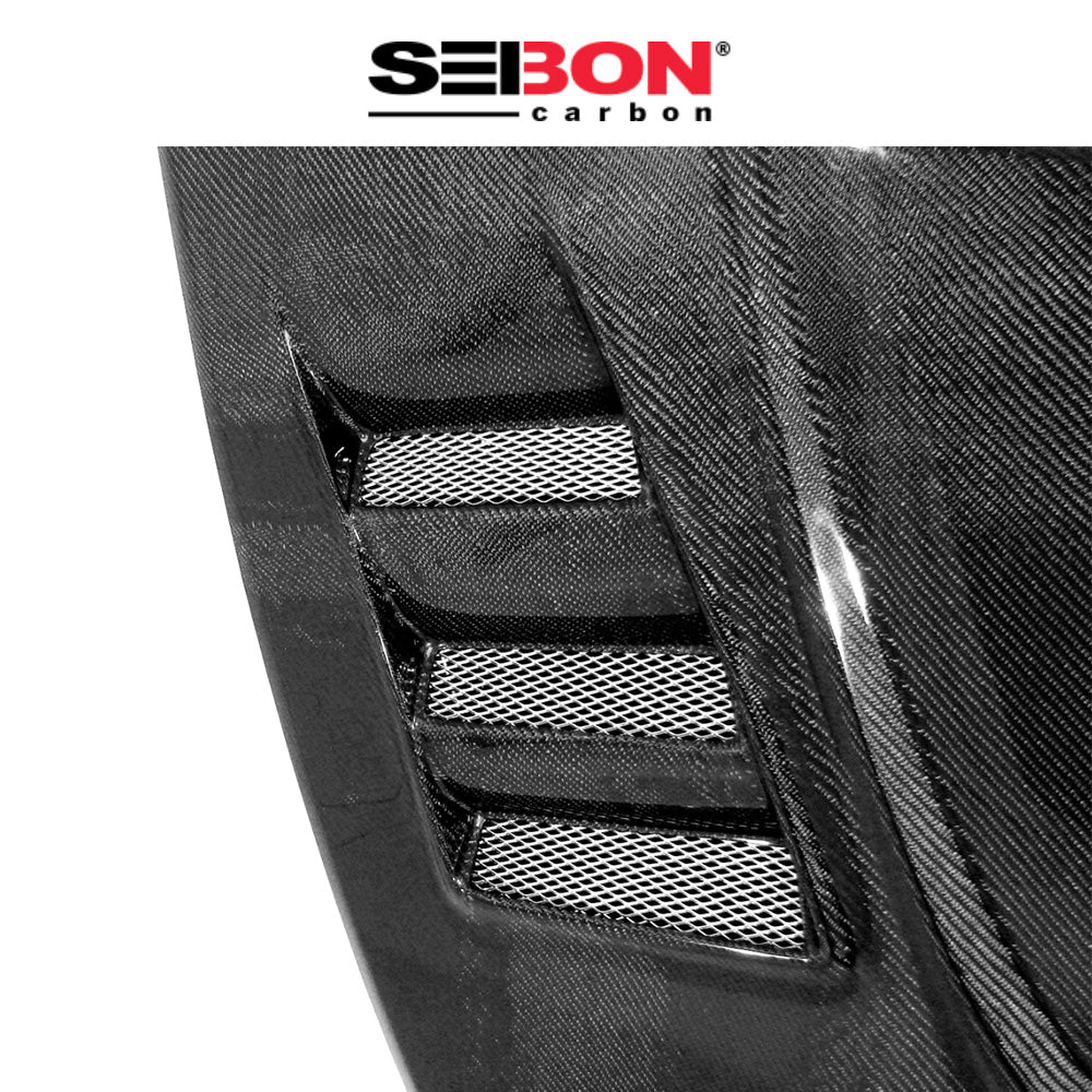 2004-2011年式 日産 マツダ RX-8用 セイボンカーボン TSスタイル カーボンファイバー製ボンネット Seibon Carbon TS-Style Carbon Fiber Hood For 2004-2011 Mazda RX8 (消費税、送料込み)