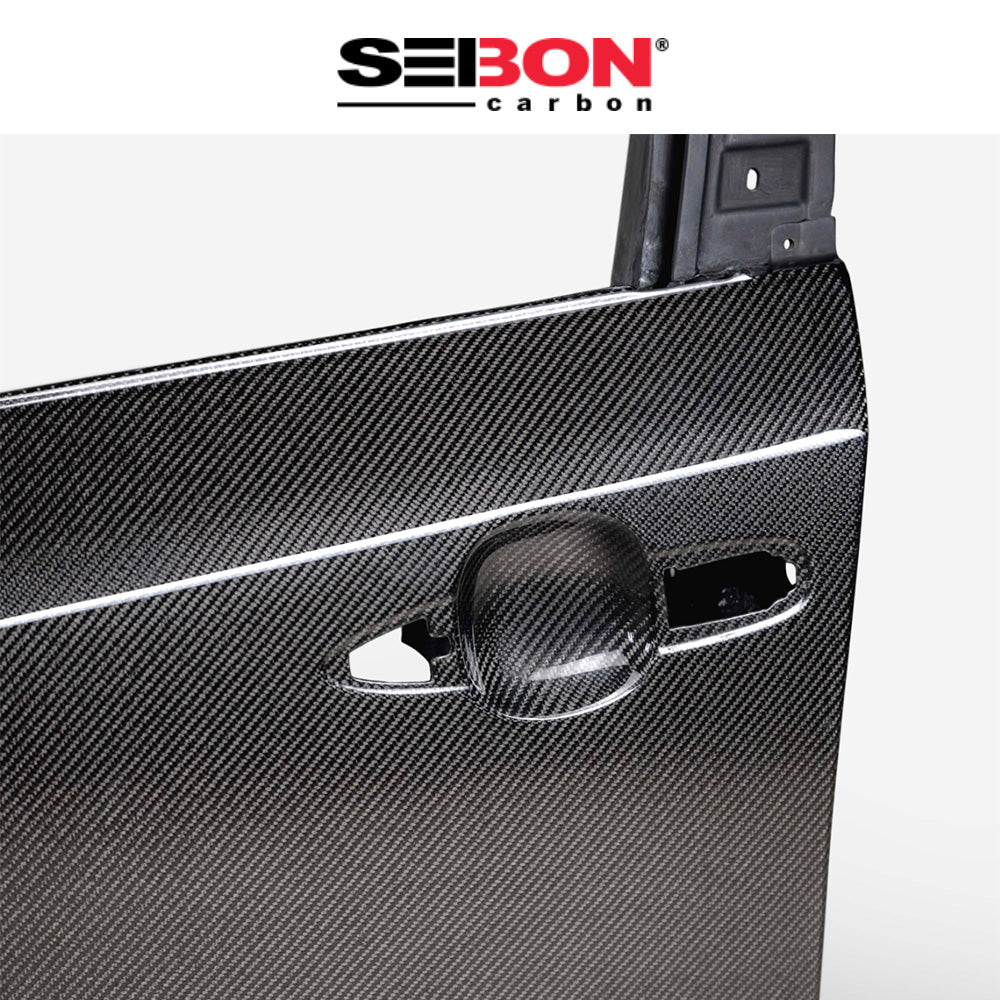 2023-2025年式トヨタ GRカローラ用 セイボンカーボン カーボンファイバー製フロントドアセット Seibon Carbon Carbon Fiber Front Doors For 2019-2025 Toyota Corolla Hatchback / GR Corolla (消費税、送料込み)