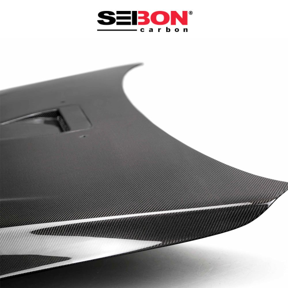2008-2015年式 三菱 ランサー エボリューション Ⅹ用 セイボンカーボン 純正スタイル カーボンファイバー製ボンネット Seibon Carbon OEM-Style Carbon Fiber Hood For 2008-2015 Mitsubishi Lancer EVO X (消費税、送料込み)