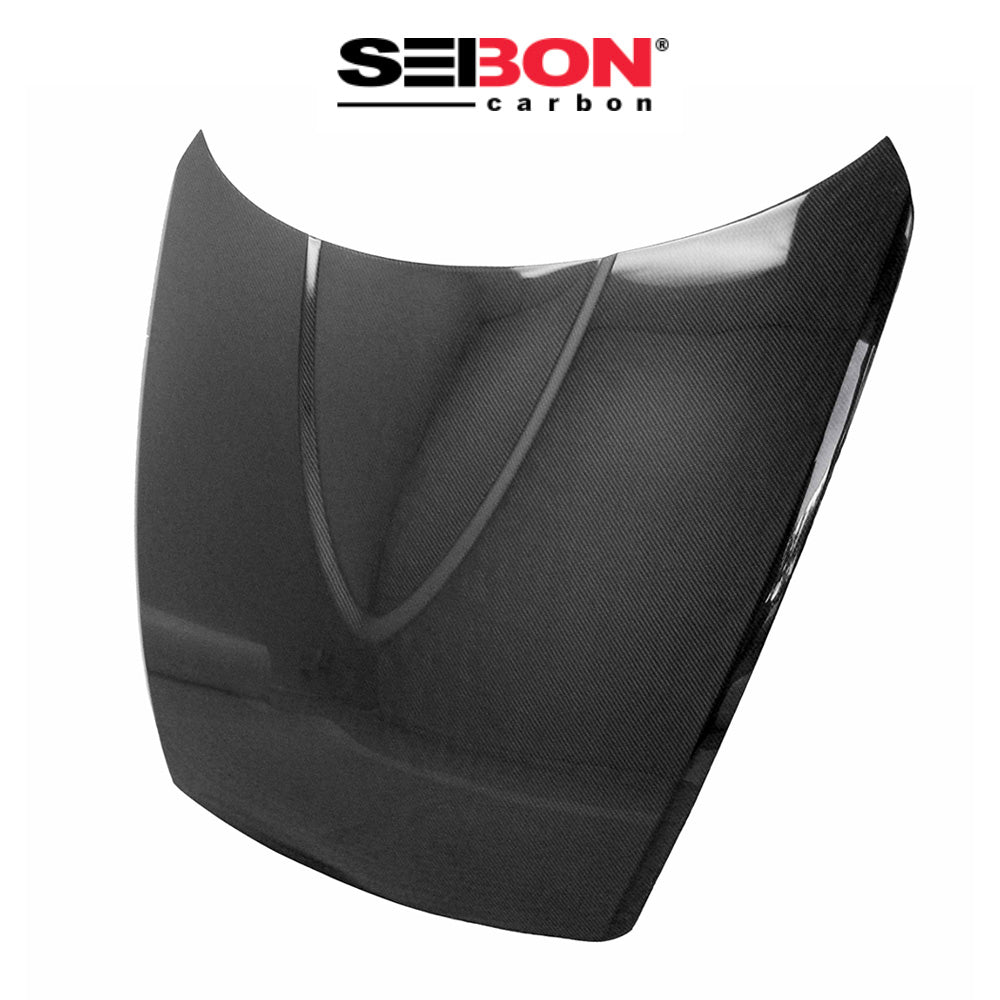 2004-2011年式 日産 マツダ RX-8用 セイボンカーボン 純正スタイル カーボンファイバー製ボンネット Seibon Carbon OEM-Style Carbon Fiber Hood For 2004-2011 Mazda RX8 (消費税、送料込み)