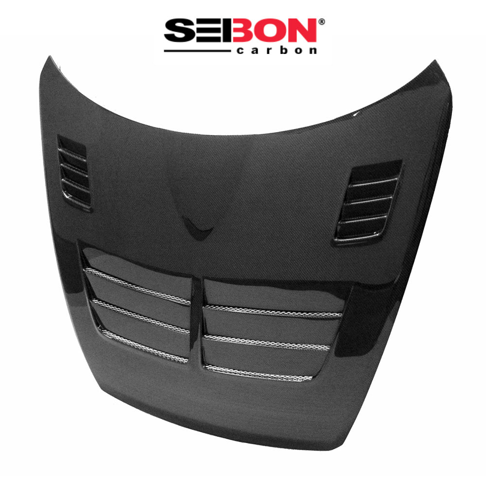 2004-2011年式 日産 マツダ RX-8用 セイボンカーボン MGスタイル カーボンファイバー製ボンネット Seibon Carbon TSII-Style Carbon Fiber Hood For 2004-2011 Mazda RX8 (消費税、送料込み)
