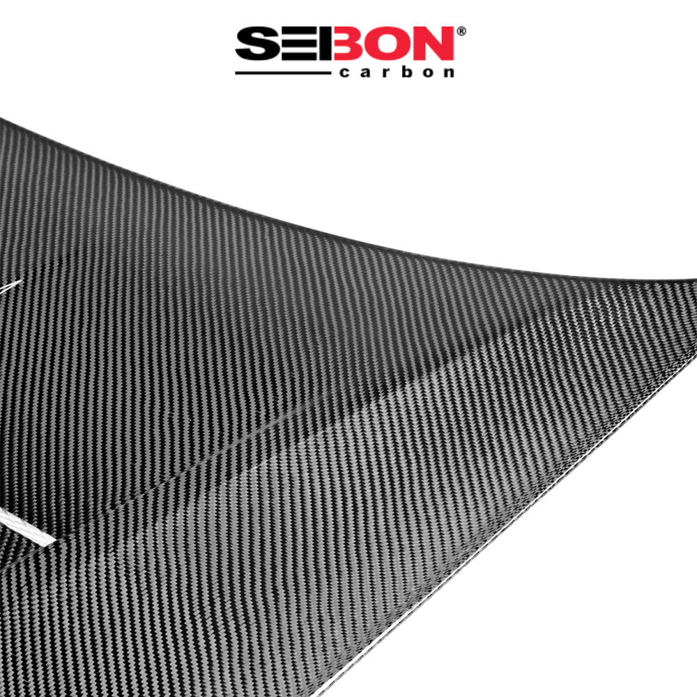 2012年式 ホンダ シビック セダン用 セイボンカーボン TSスタイル カーボンファイバー製ボンネット Seibon Carbon TS-Style Carbon Fiber Hood For 2012-2013 Honda Civic 2DR And 2012 Honda Civic 4DR (消費税、送料込み)