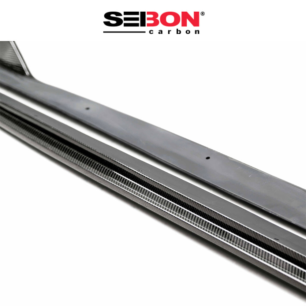 2019-2025年式トヨタ カローラスポーツ用 セイボンカーボン MBスタイル カーボンファイバー製サイドスカートセット Seibon Carbon MB-Style Carbon Fiber Side Skirts For 2019-2025 Toyota Corolla Hatchback (消費税、送料込み) SS19TYCORHB-MB (在庫あり 8/2/25時点)
