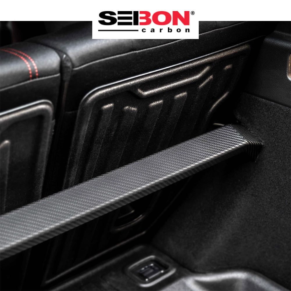 2023-2025年式 ホンダ シビック タイプR用 セイボンカーボン カーボンファイバー製リアストラットブレース Carbon Fiber Rear Strut Brace For 2023-2025 Honda Civic Type R (送料無料)