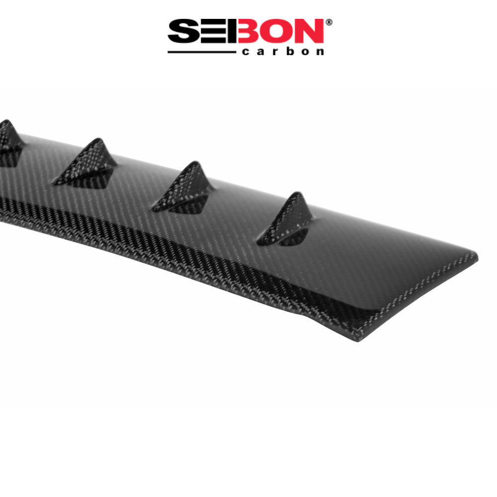 2008-2015年式 三菱 ランサーエボリューション用 セイボンカーボン カーボンファイバー ルーフフィンスポイラー Seibon Carbon Carbon Fiber Roof Fin Spoiler For 2008-2015 Mitsubishi Lancer EVO X (Sound Package, No Sunroof) Antenna Base 5x9 Cm (送料無料)