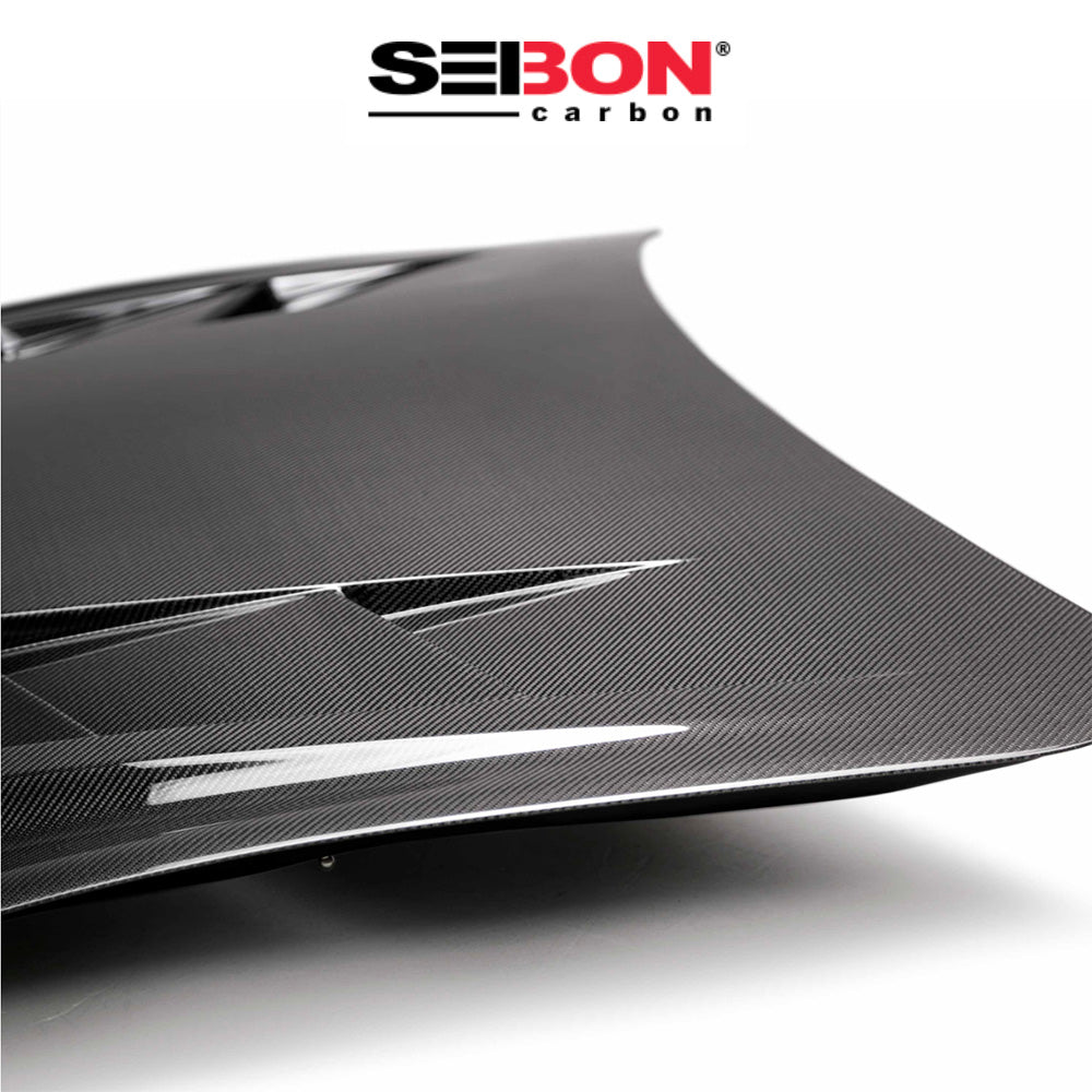 2017-2024年式 レクサス RC(RC300, RC350)用 セイボンカーボン TSスタイル カーボンファイバー製ボンネット Seibon Carbon TS-Style Carbon Fiber Hood For 2017-2022 Lexus RC (消費税、送料込み)