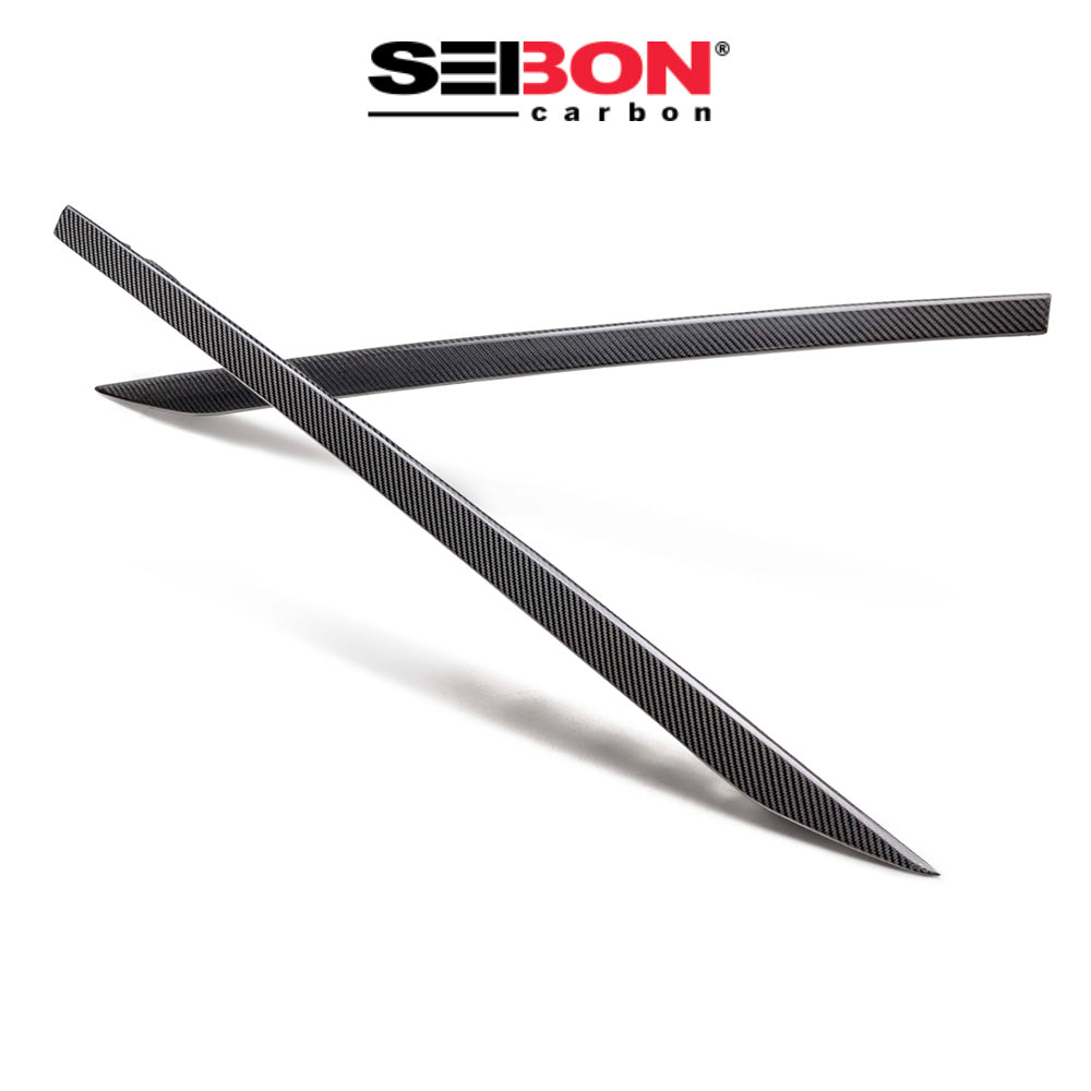 2023-2025年式 日産 フェアレディ Z用 セイボンカーボン カーボンファイバー リアルーフトリムセット Seibon Carbon Carbon Fiber Rear Roof Trim For 2023-2025 Nissan Z (送料無料)