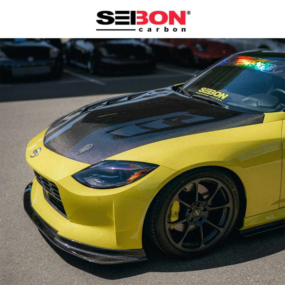 2023-2025年式 日産 フェアレディ Z用セイボンカーボン カーボンファイバー TSスタイル ボンネット Seibon Carbon TS-Style Carbon Fiber Hood For 2023-2025 Nissan Z (送料無料)