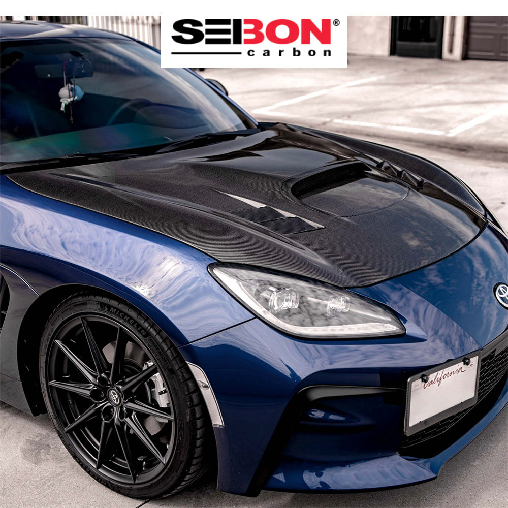 2022-2025年式 トヨタ GR86用 セイボンカーボン FAスタイル カーボンファイバー製ボンネット Seibon Carbon FA-Style Carbon Fiber Hood For 2022-2025 Toyota GR86/ Subaru BRZ (消費税、送料込み)