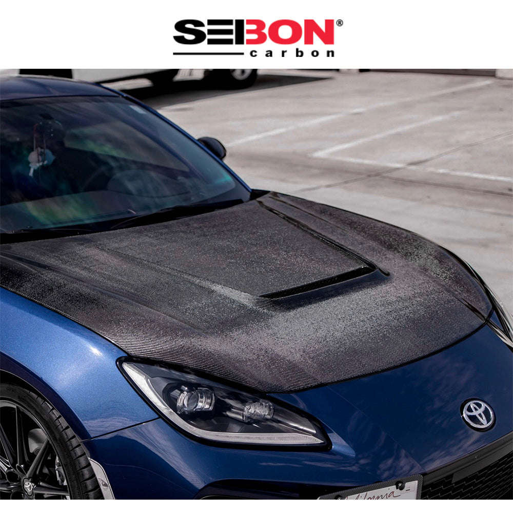 2022-2025年式 トヨタ GR86用 セイボンカーボン VSスタイル カーボンファイバー製ボンネット Seibon Carbon VS-Style Carbon Fiber Hood For 2022-2025 Toyota GR86/ Subaru BRZ (消費税、送料込み)