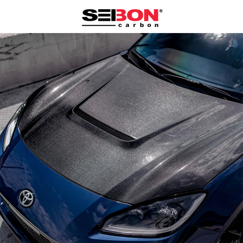 2022-2025年式 トヨタ GR86用 セイボンカーボン VSスタイル カーボンファイバー製ボンネット Seibon Carbon VS-Style Carbon Fiber Hood For 2022-2025 Toyota GR86/ Subaru BRZ (消費税、送料込み)
